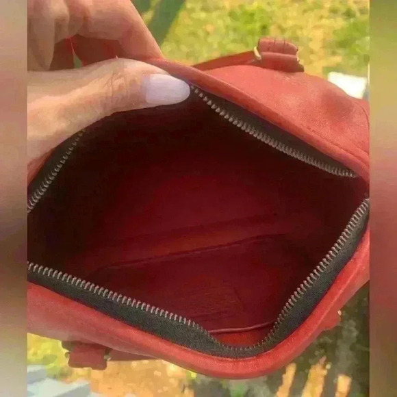 Coach Madison Small Satchel #9725 vintage Red - Picture 9 of 12